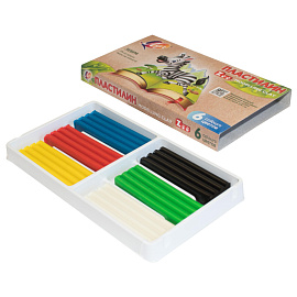 Пластилин классический Луч Zoo 6 цветов 90 грамм