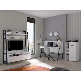 Шкаф полузакрытый Homeoffice (белый, 644x416x1062 мм)