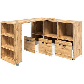 Стол компьютерный трансформер Homeoffice (дуб натуральный, 1369х420х758 мм)