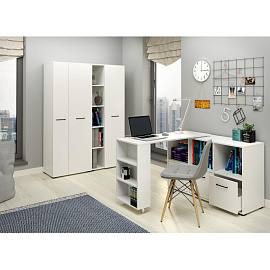 Стол компьютерный трансформер Homeoffice (белый, 1380х420х758 мм)