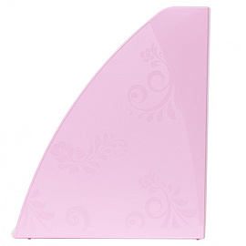 Лоток вертикальный для бумаг 85 мм Attache Selection Flamingo пластиковый розовый