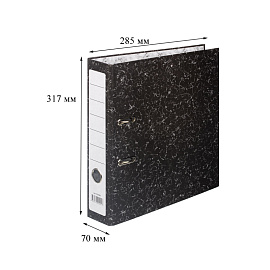 Папка-регистратор Attache Economy 70 мм чёрная бумага