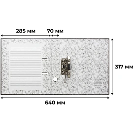 Папка-регистратор Attache Economy 70 мм чёрная бумага