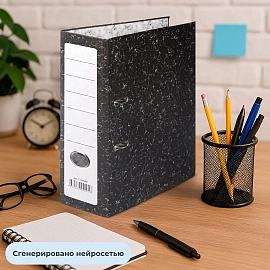 Папка-регистратор Attache Economy 70 мм чёрная бумага