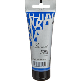 Краска акриловая Сонет синяя 75 мл в тубе