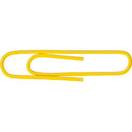 Скрепки канцелярские 50 мм Attache Economy металлические с полимерным покрытием (50 штук в упаковке)