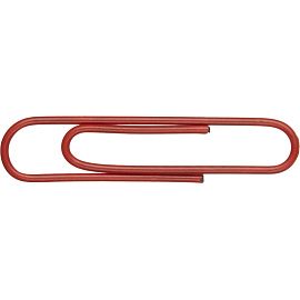 Скрепки канцелярские 50 мм Attache Economy металлические с полимерным покрытием (100 штук в упаковке)