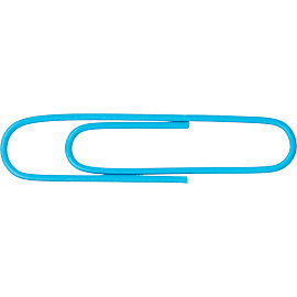 Скрепки канцелярские 50 мм Attache Economy металлические с полимерным покрытием (100 штук в упаковке)