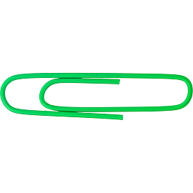 Скрепки канцелярские 50 мм Attache Economy металлические с полимерным покрытием (100 штук в упаковке)