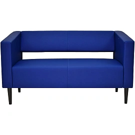 Диван двухместный Ретро Р-2 синий искусственная кожа