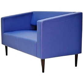 Диван двухместный Ретро Р-2 синий искусственная кожа