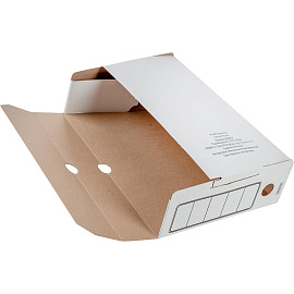 Короб архивный гофрокартон Attache 258x75x320 мм белый до 750 листов (5 штук в упаковке)