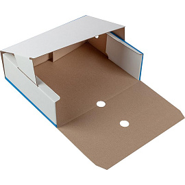 Короб архивный гофрокартон Attache 255x320x100 мм синий до 1000 листов (5 штук в упаковке)