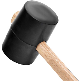 Киянка резиновая 1130 г черная резина деревянная рукоятка Sparta (11161) фото Киянка резиновая 1130 г черная резина деревянная рукоятка Sparta (11161)