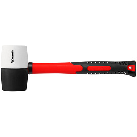 Киянка резиновая 680 г черно-белая резина фиберглас. рукоятка Matrix (11172)