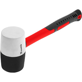 Киянка резиновая 680 г черно-белая резина фиберглас. рукоятка Matrix (11172)