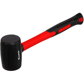 Киянка резиновая 450 г черная резина фибергласовая рукоятка Matrix (11185)