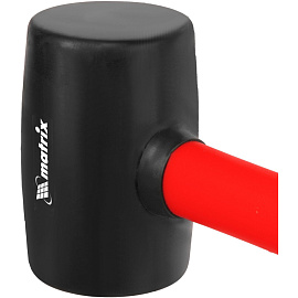 Киянка резиновая 450 г черная резина фибергласовая рукоятка Matrix (11185)