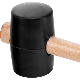 Киянка резиновая 680 г черная резина деревянная рукоятка Sparta (111555)