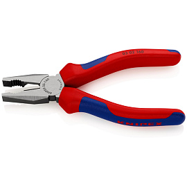 Плоскогубцы комбинированные L-160 мм KNIPEX (KN-0302160)