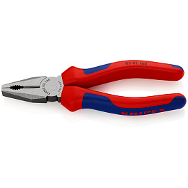 Плоскогубцы комбинированные L-160 мм KNIPEX (KN-0302160)