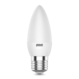Лампа светодиодная Gauss 8 Вт E27 C 3000 К 520 Лм матовая (33218)