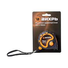 Рулетка Вихрь 3 м х 16 мм 73/11/1/1