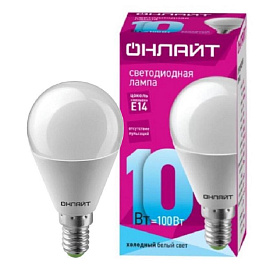 Лампа светодиодная Онлайт Oll G 10Вт E14 6500К 800Лм 61967