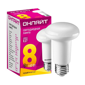 Лампа светодиодная Онлайт Oll А 8Вт E27 2700К 600Лм 71653