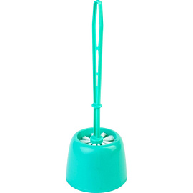 Ёршик для унитаза Эвия с подставкой из пластика круглый