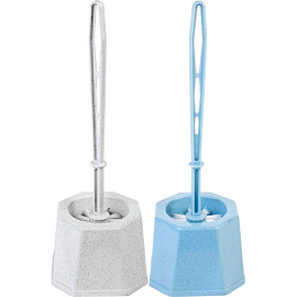 Ёршик для унитаза Бруно с подставкой из пластика круглый