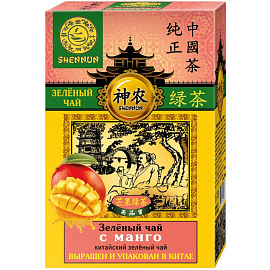 Чай листовой зеленый Shennun 100 г (манго)