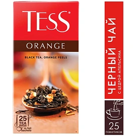 Чай черный Tess Orange 25 пакетиков (апельсин)