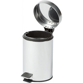 Ведро мусорное Solinne 3 л нержавеющая сталь с педалью с крышкой серебристое (27x18x18 см)