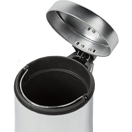 Ведро мусорное Solinne 3 л нержавеющая сталь с педалью с крышкой серебристое (27x18x18 см)