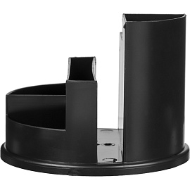 Подставка-органайзер для канцелярских принадлежностей Attache Line 6 отделений черная 10.5x14x14 см