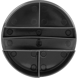 Подставка-органайзер для канцелярских принадлежностей Attache Line 6 отделений серая 10.5x14x14 см