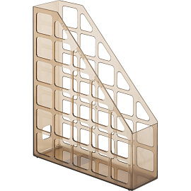 Лоток вертикальный для бумаг 75 мм Attache пластиковый коричневый