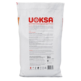 Реагент противогололёдный Uoksa Соль техническая № 3 мешок 25 кг до -10С