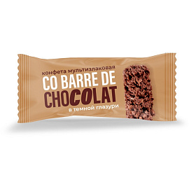Конфеты шоколадные Co barre de Chocolat мультизлаковые с темной кондитерской глазурью 200 г