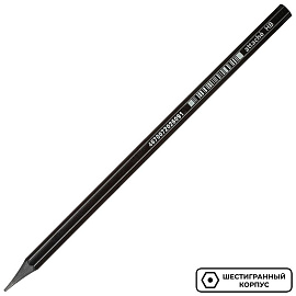 Карандаш чернографитный HB Attache Economy заточенный шестигранный черный корпус