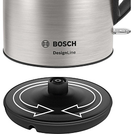 Чайник электрический Bosch TWK3P420 серебристый