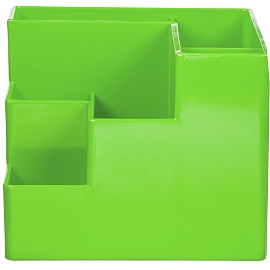 Подставка-органайзер для канцелярских принадлежностей Attache Fantsy 6 отделений зеленая 10x12x12 см