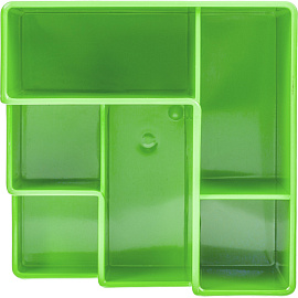 Подставка-органайзер для канцелярских принадлежностей Attache Fantsy 6 отделений зеленая 10x12x12 см