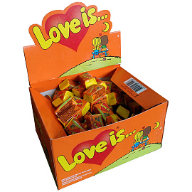 Жевательная резинка Love is..., ананас-апельсин. Цена за 1 жевательную резинку