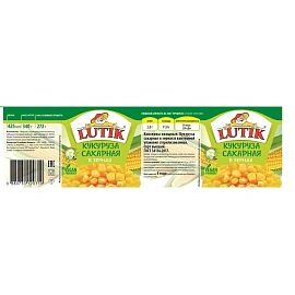Кукуруза LUTIK отбороная 425мл (340г)