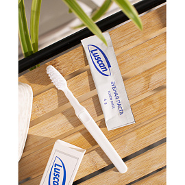 Набор зубной Luscan флоупак (зубная щётка, зубная паста, 300 штук в упаковке)