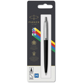Ручка шариковая Parker Jotter Originals Black цвет чернил синий, цвет корпуса серебристый/черный (артикул производителя 2096873)