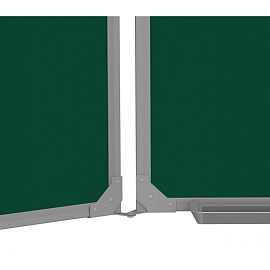 Доска магнитно-меловая/маркерная 100x300 см трехсекционная зеленая лаковое покрытие Attache