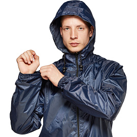 Плащ влагозащитный Тайфун ПВХ на молнии синий (размер 44-46, рост 182-188)